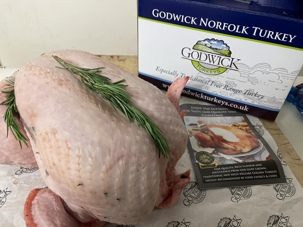 Fresh turkeys from Godwick Farm, Norfolk