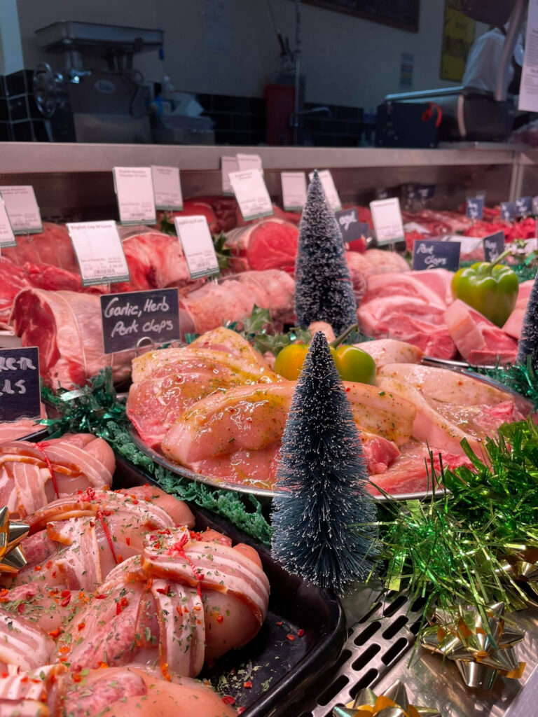 Moor Farm butcher counter display