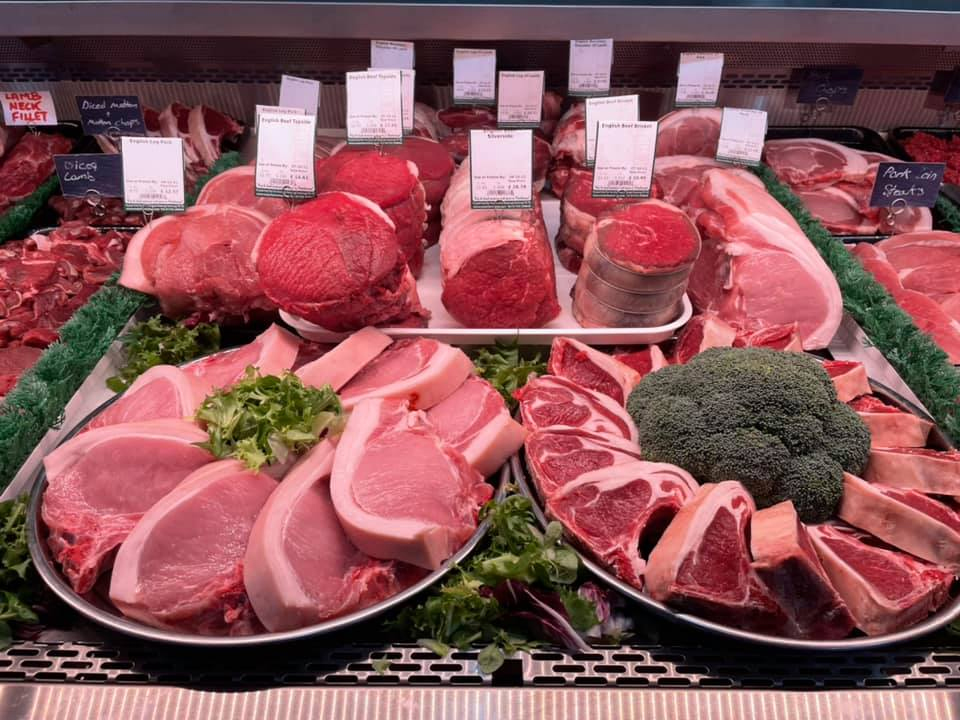Moor Farm butcher counter display