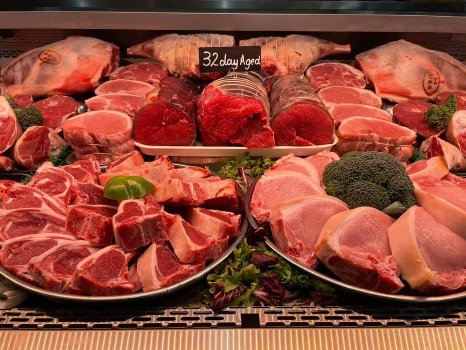 Moor Farm butcher counter display