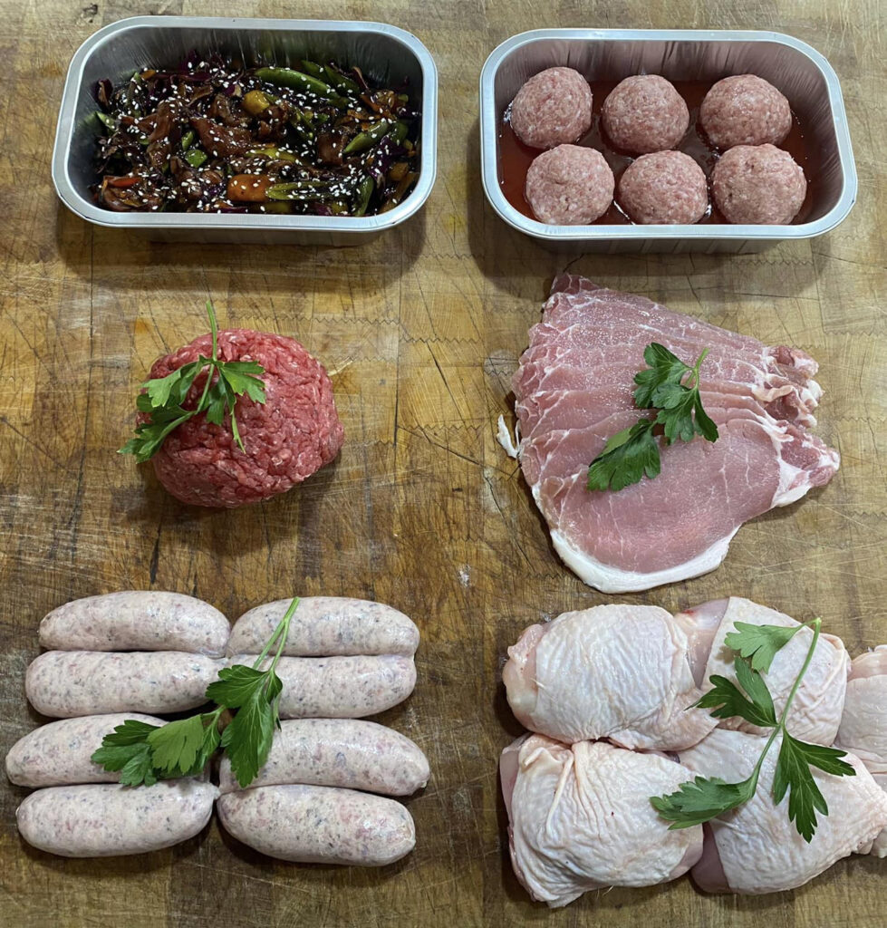 Moor Farm butcher counter display