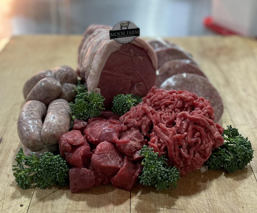 Moor Farm butcher counter display