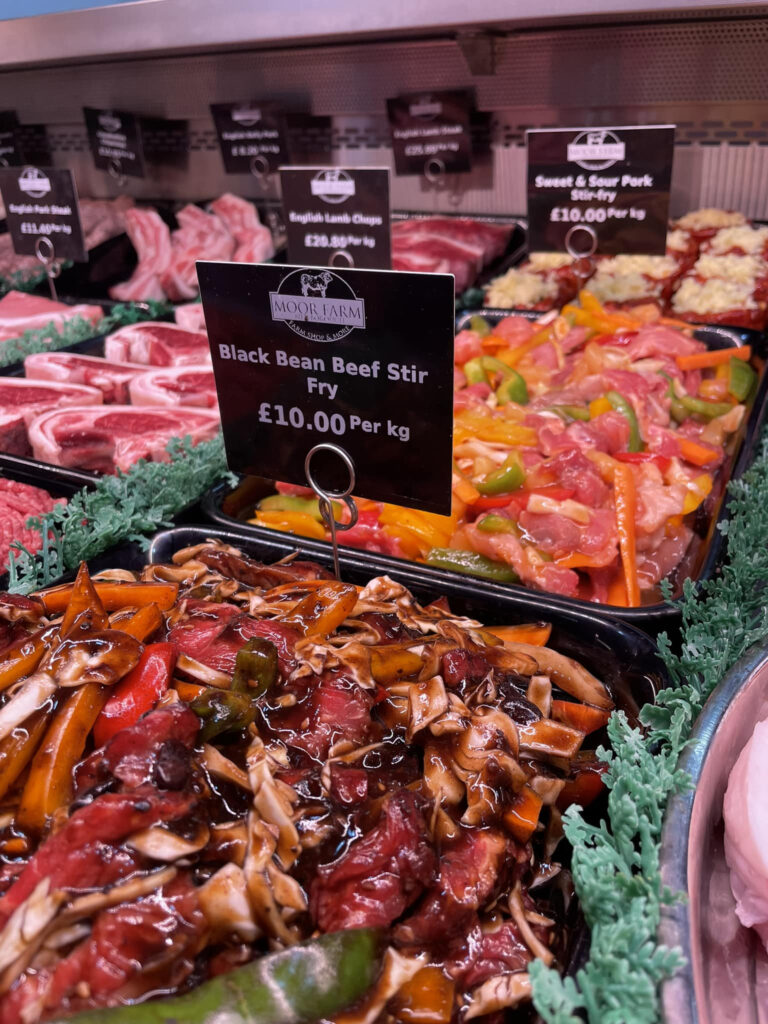 Moor Farm butcher stir fry meals